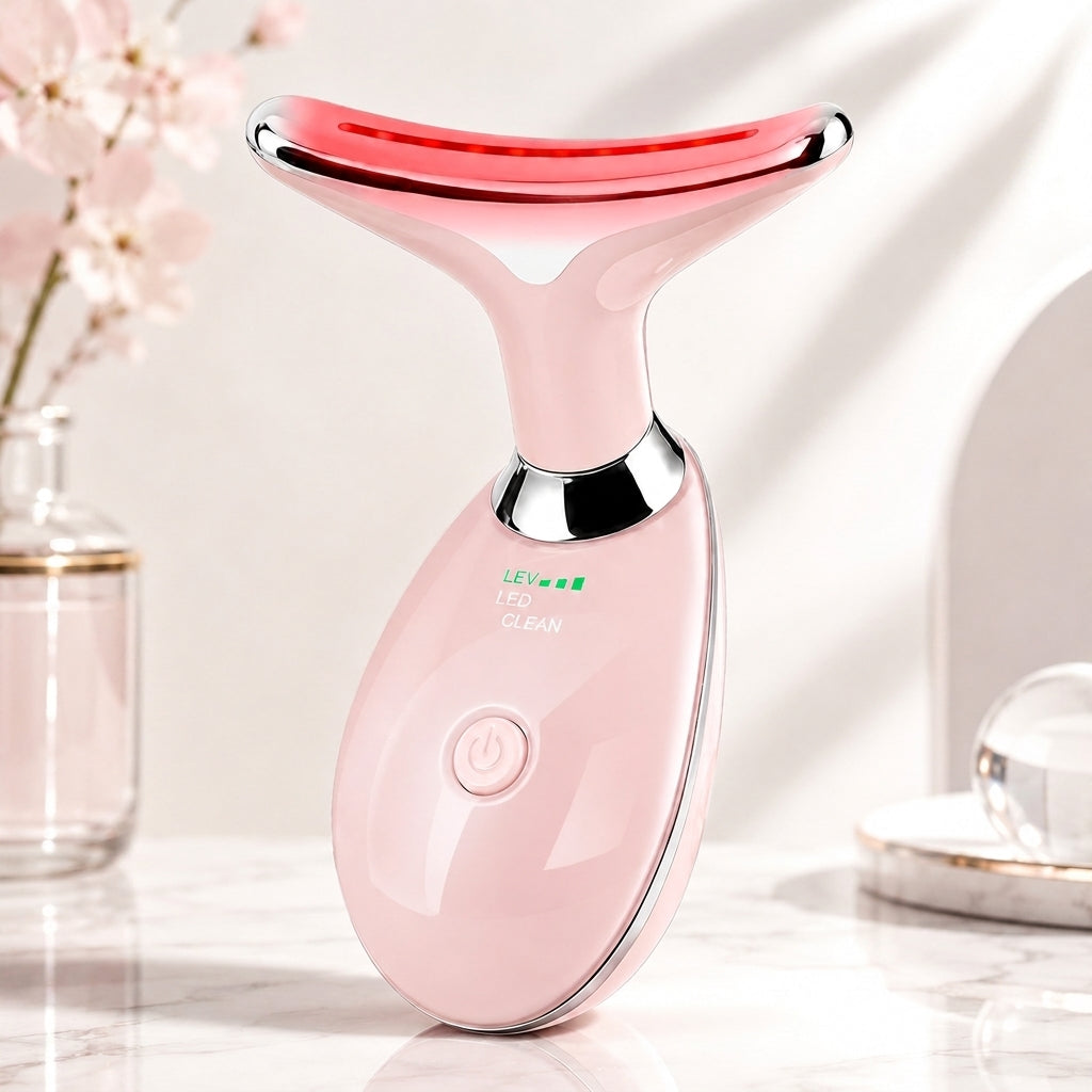 7-Color LED Face & Neck Massager – Glow, Lift & Firm Naturally